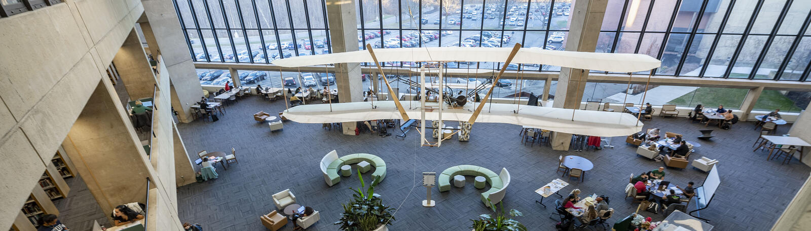photo of the dunbar library interior at wright state